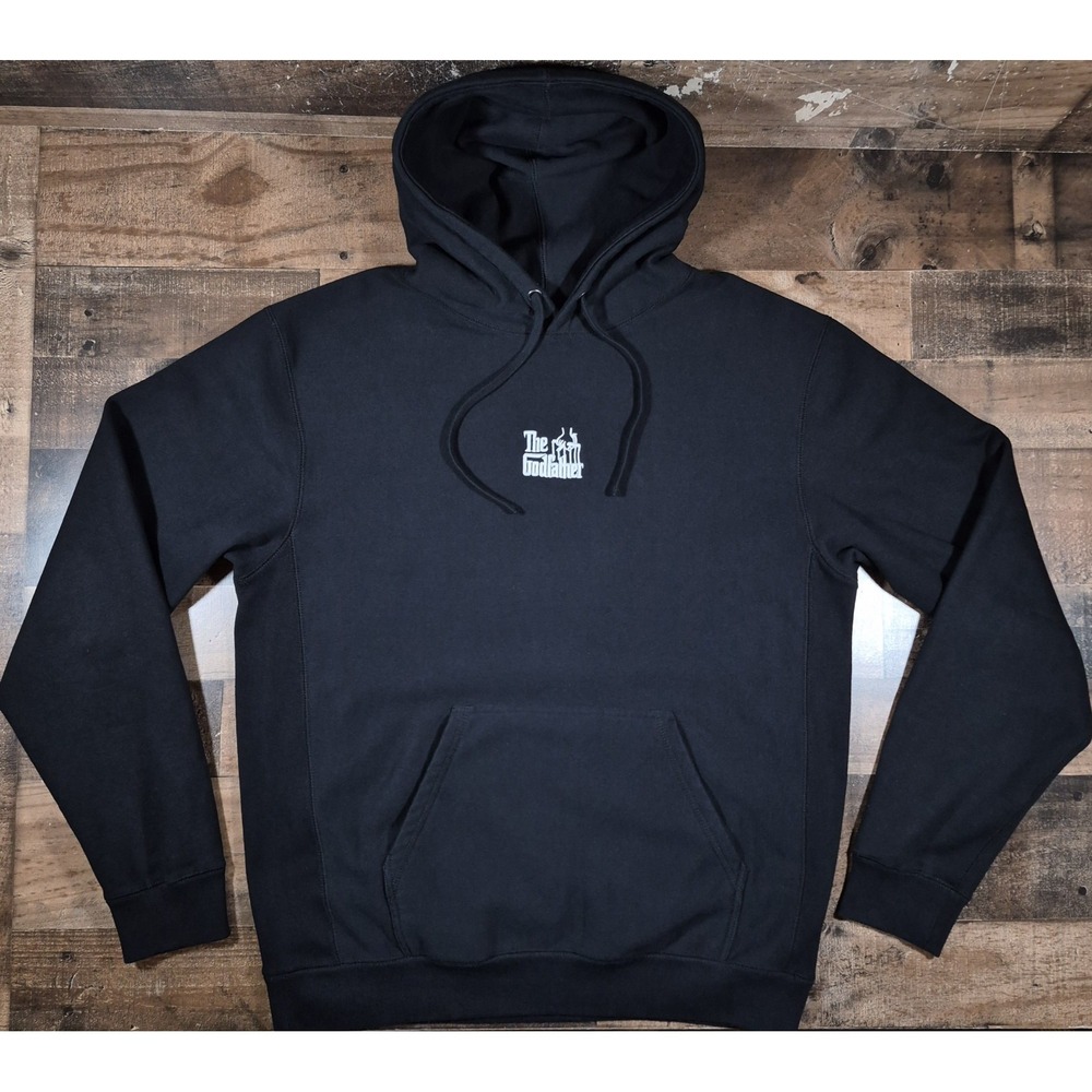 Shoe Palace The Godfather Hoodie Mens XL Black Sweatshirt Center Logo...
